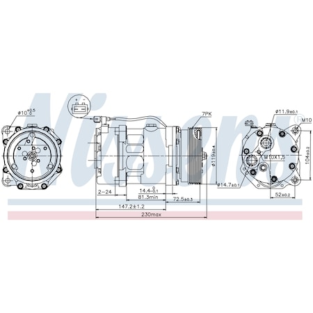 Nissen A/C Compressor, 89118 89118